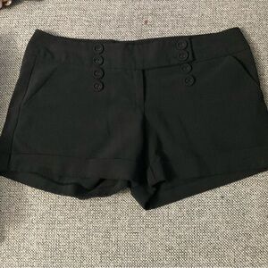Charlotte Russe women’s Y2K button Black Shorts size 7